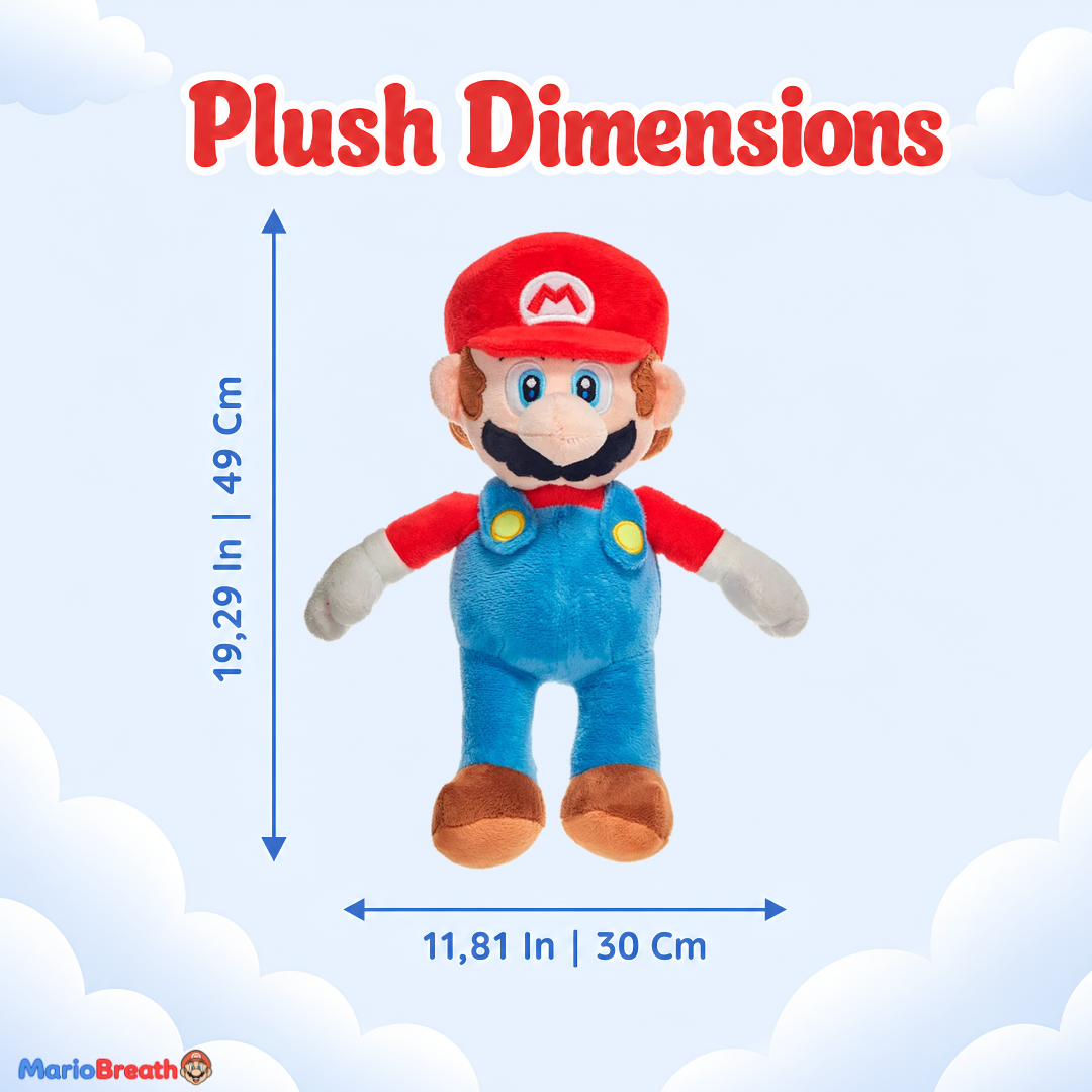 Breathing Mario Plush for Anxiety