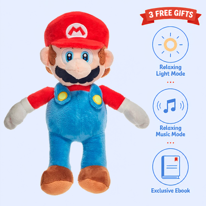 Breathing Mario Plush for Anxiety