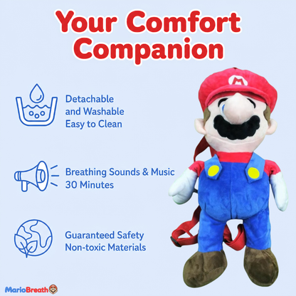 Breathing Mario Plush for Anxiety