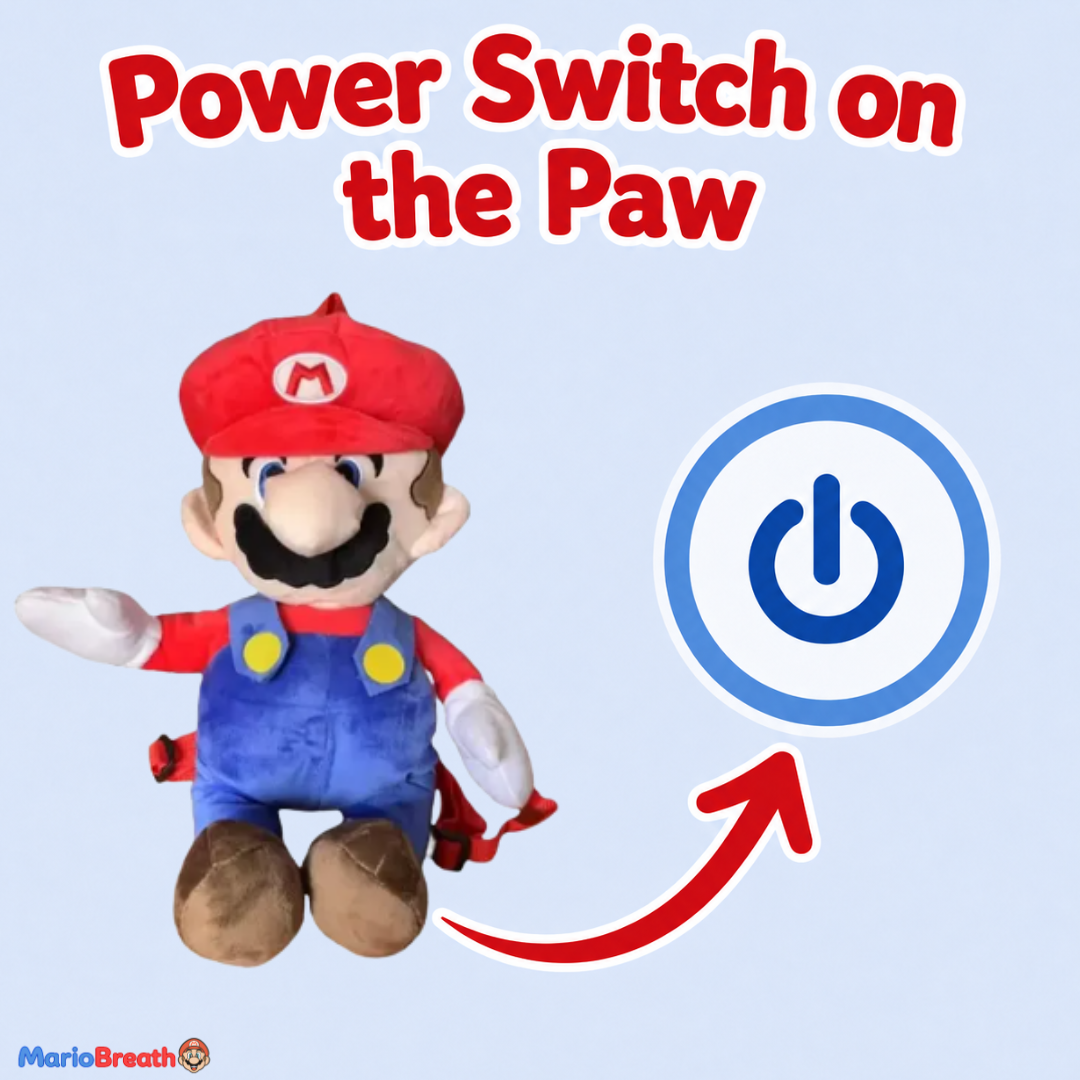 Breathing Mario Plush for Anxiety