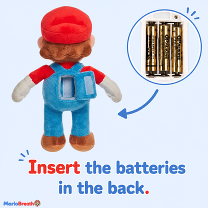 Breathing Mario Plush for Anxiety